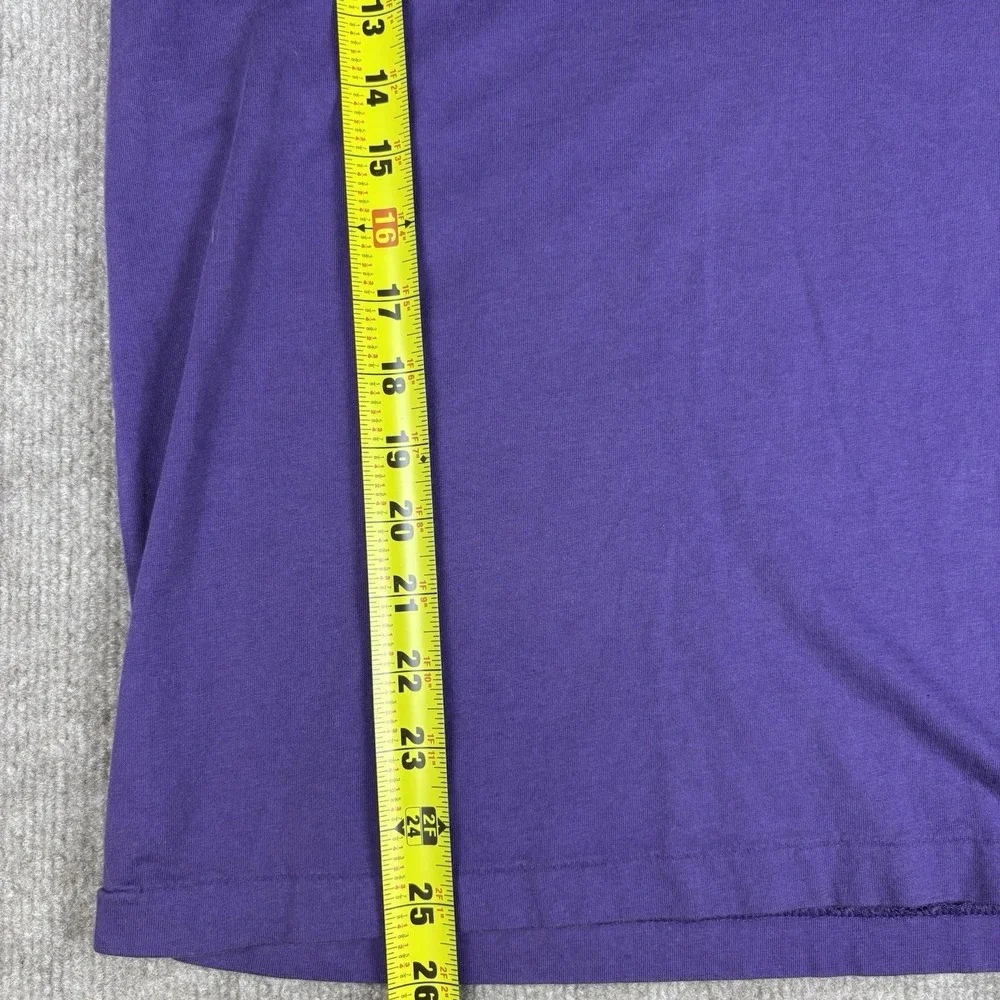 Polo Ralph Lauren Men's Purple V-Neck T-Shirt Yellow Pony Logo Cotton Size S